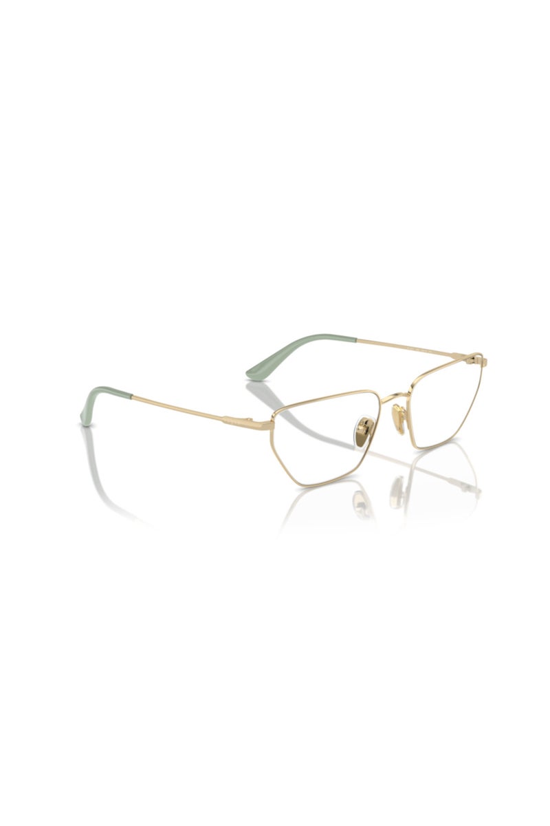 Vogue Irregular Frame Eyeglasses for Women - Pale Gold - Image 4